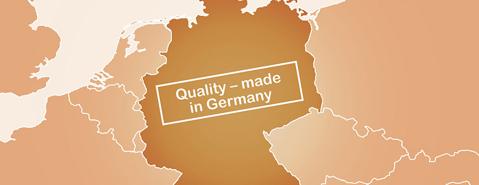 A cursory view of Europe, in which Germany is the center: Quality -made in Germany